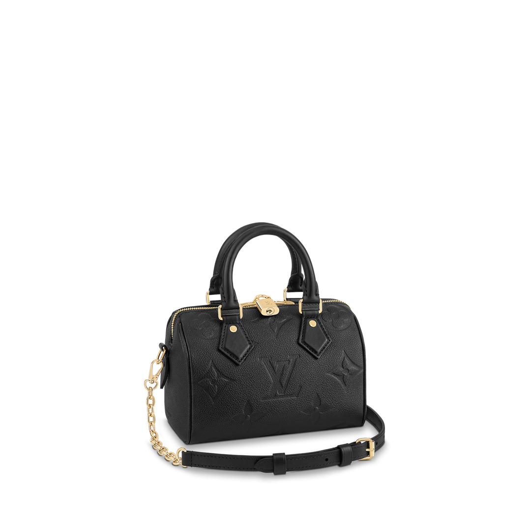 Louis Vuitton SPEEDY BANDOULIERE 20 Monogram Handbag M58953 Black